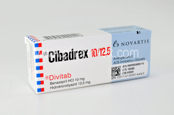 Cibadrex 10mg/12.5mg