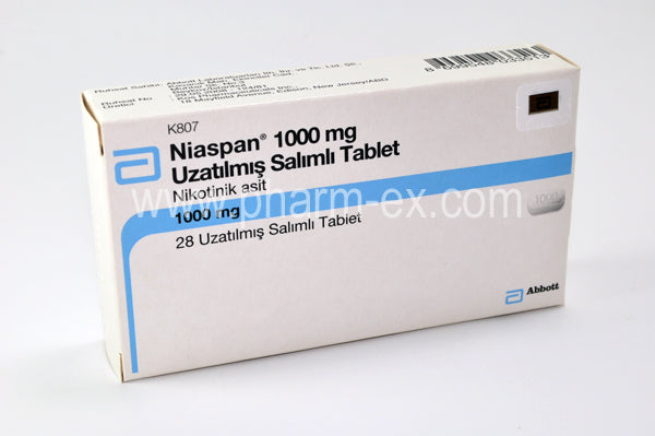 Niaspan 1000mg(28tabs)
