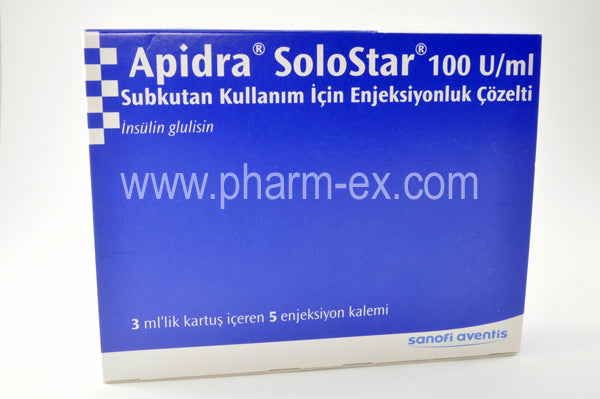 Apidra Solostar 100IU 5x3ml