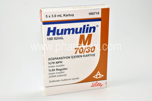 Humulin M 70/30 100IU 5x3ml
