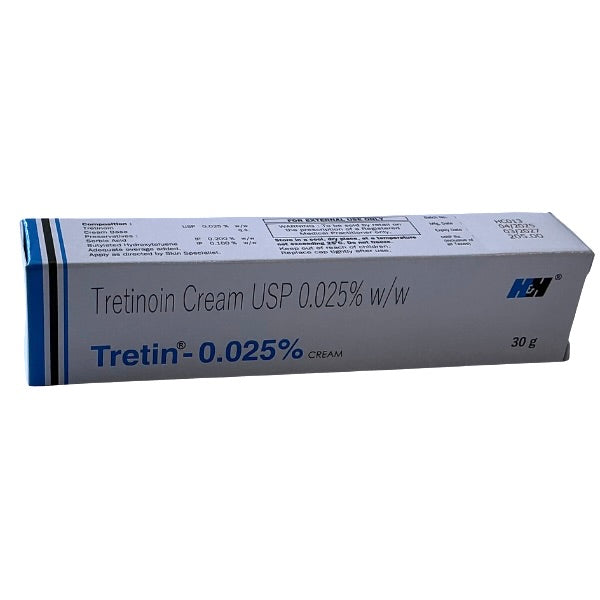 Tretin cream 0.025% w/w 30gm